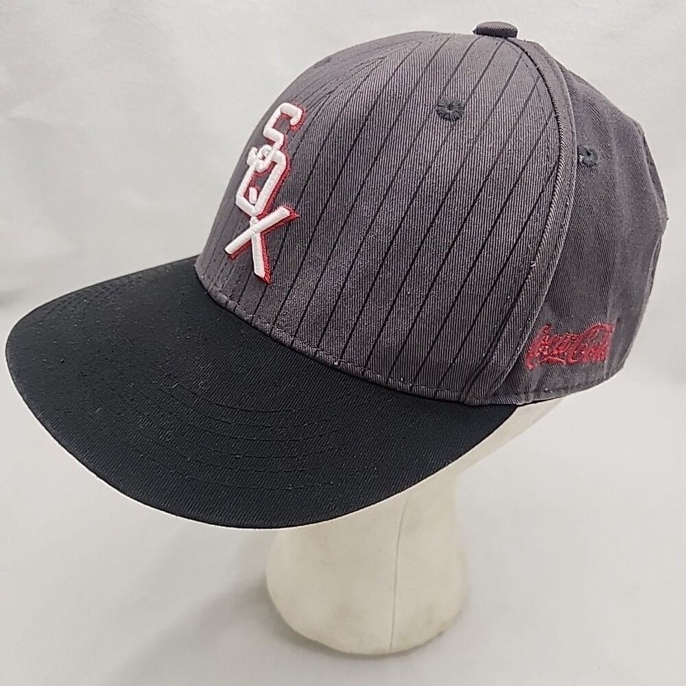 Cap Chicago White Sox Coca-Cola Pinstripe Baseball Snapback Melonware Cotton Hat